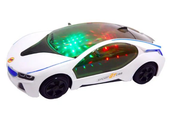 Новый 3D мигающий электрический автомобиль игрушка с подсветкой детские