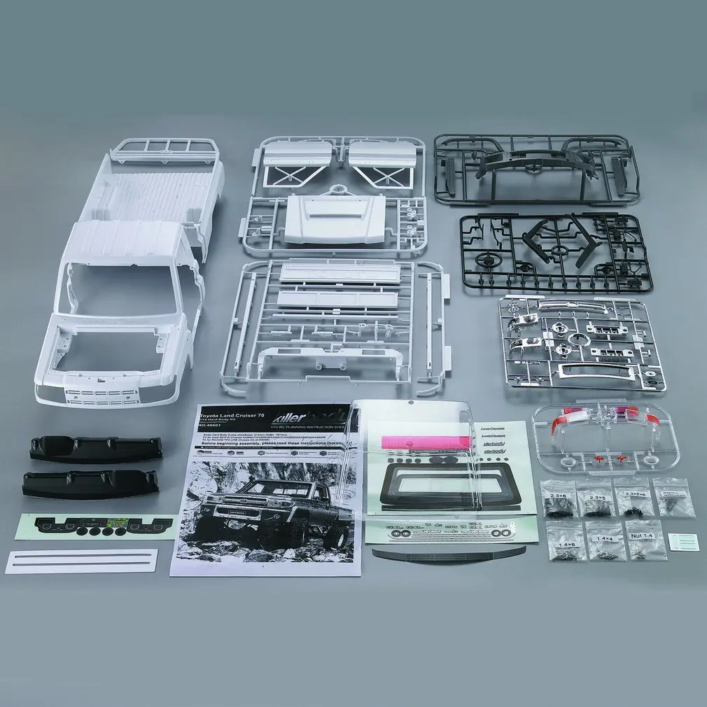 Killerbody 1/10 Toyota Land Cruiser 70 Жесткий Комплект кузова портативный размер изысканные