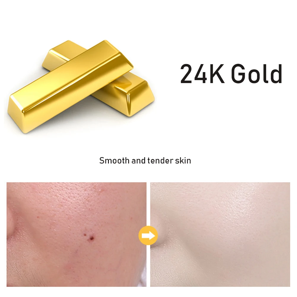24-каратная Золотая эссенция праймер для макияжа увлажнение сужение пор фольга
