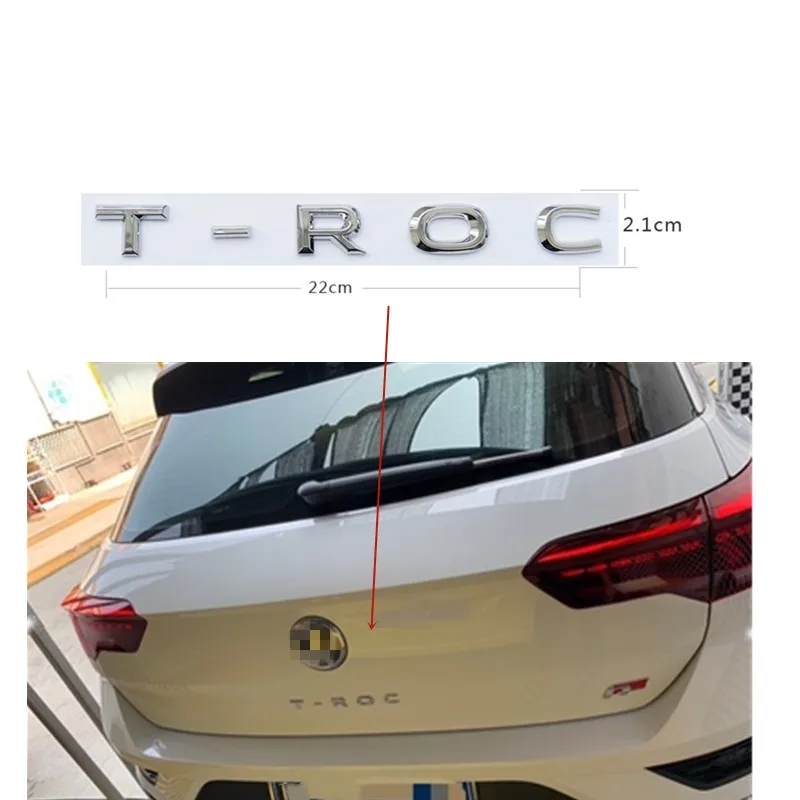Для VW T-ROC TROC наклейка на багажник багажника значки женские браслеты с гравировкой стикер