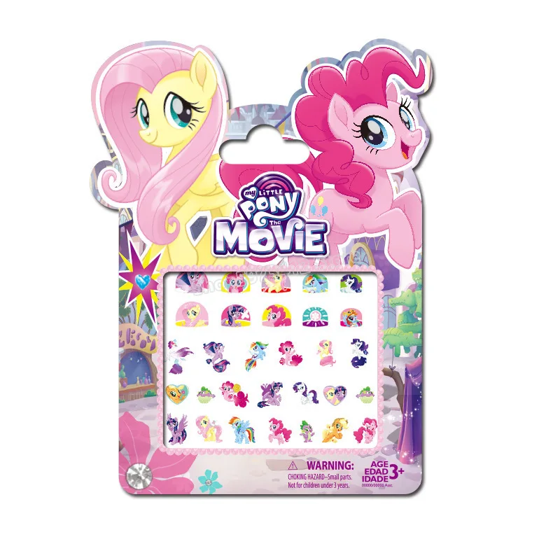 Детские наклейки для ногтей в виде единорога Hasbro Pony ПВХ новая наклейка с