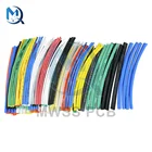 Термоусадочные трубки, 140 шт., изоляционные автомобильные электрические кабели для оборачивающихся втулок, 5 размеров, 7 цветов, полиолефиновые детали для электроблока