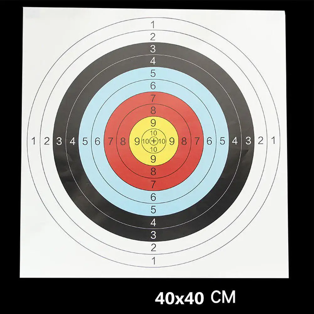 Бумага для мишени стрельбы из лука стандартный бумага обучения 50 шт. 40*40 см | Спорт