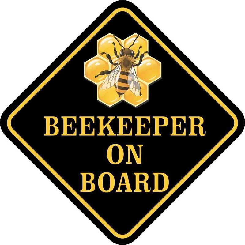 

Забавная предуПредупреждение ительная маркировка для пчеловода, Светоотражающая наклейка на автомобиль, наклейка на окно автомобиля, авто...