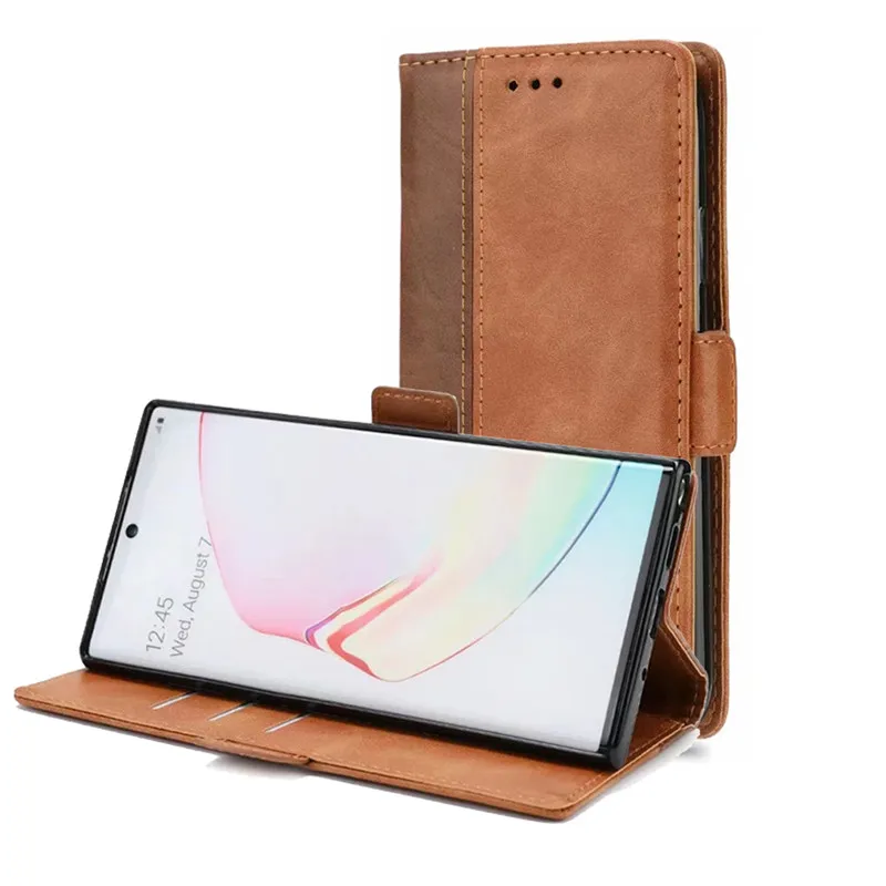 Кожаный чехол-кошелек Tikitaka для телефона Samsung A50 A10 S10 S10Plus S10Lite Note10 Note10Plus мягкий