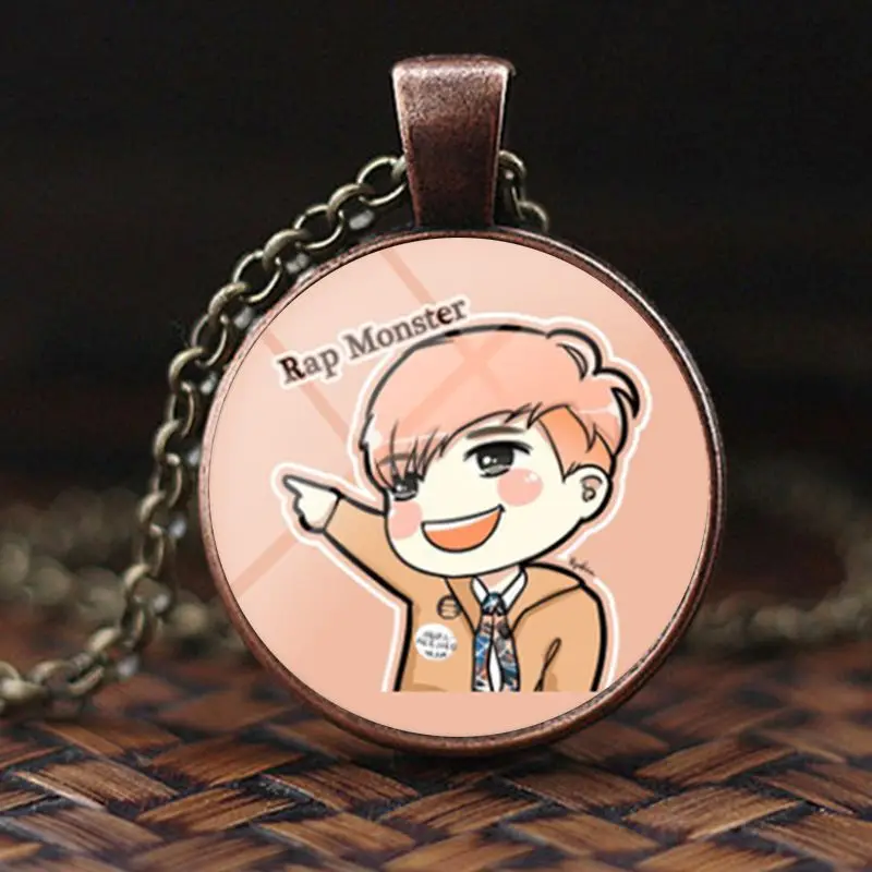 Кулон Kpop Bangtan Boys Time ожерелье с драгоценными камнями милый модный небольшой