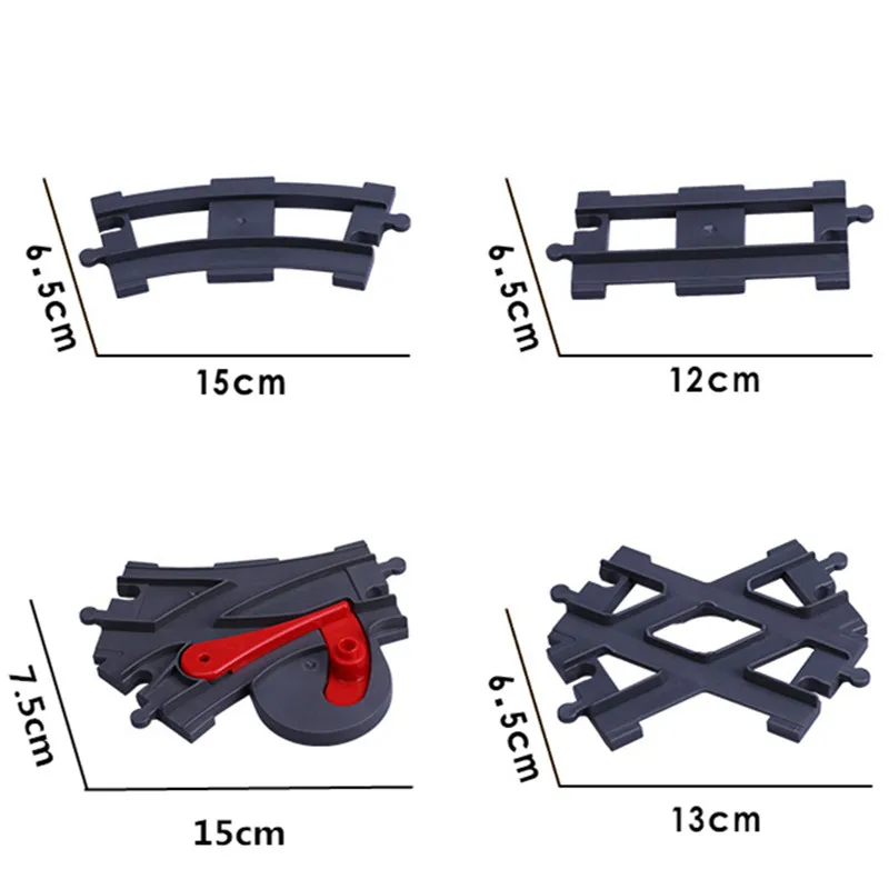 

Big Size Railway transport Assemble Big Building Blocks Track Set Compatible Toys Train Bricks Toys For Children Gift