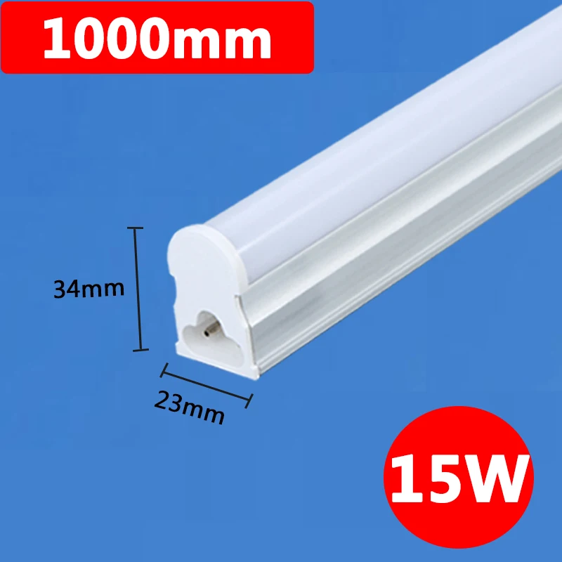 15W 100CM 10 шт. T5 пробки СИД светильник 120 см 120 мм 90 см 60 см 30 светодиодные трубки лампы Настенный светильник 5 Вт 9 Вт, 15 Вт, 18 Вт, 220V дома светильник ing T5 4ft 3ft трубки - Испускаемый цвет: 15W 100CM