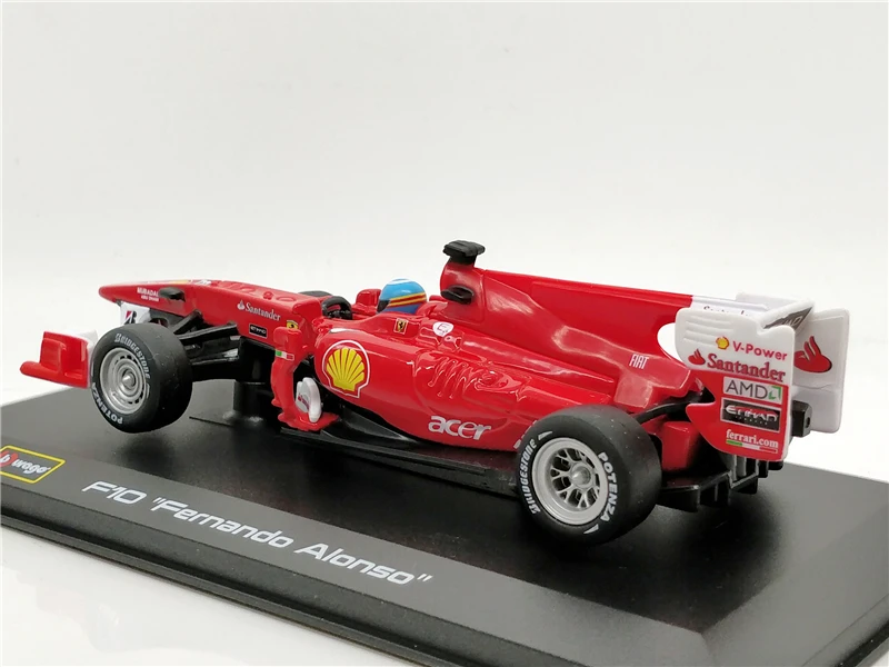 Модель гоночного автомобиля Bburago 1/32 1:32 Ferrari F1 Фернандо Алонсо No8 формула 1 литой