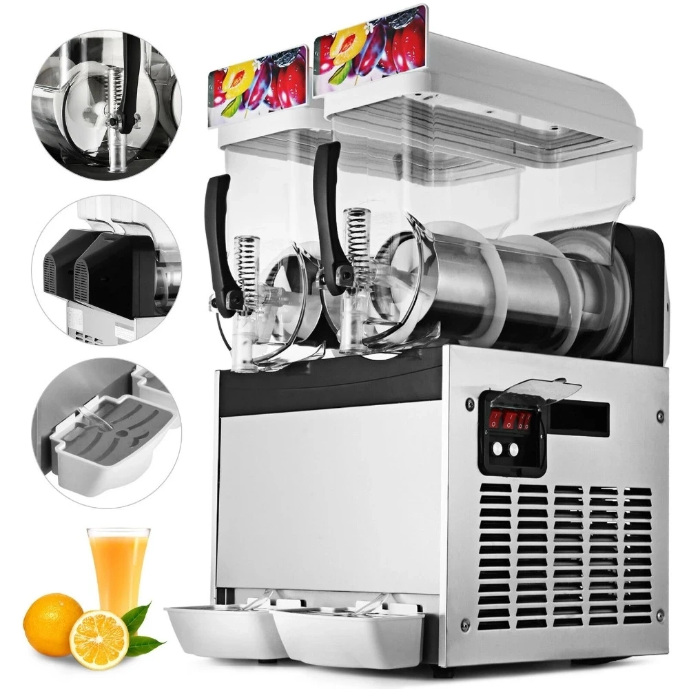 

Ice Slushy Granita 7 Eleven Slurpee Machine Margarita Machine Cocktail Slush Machine with Advertising Light Box