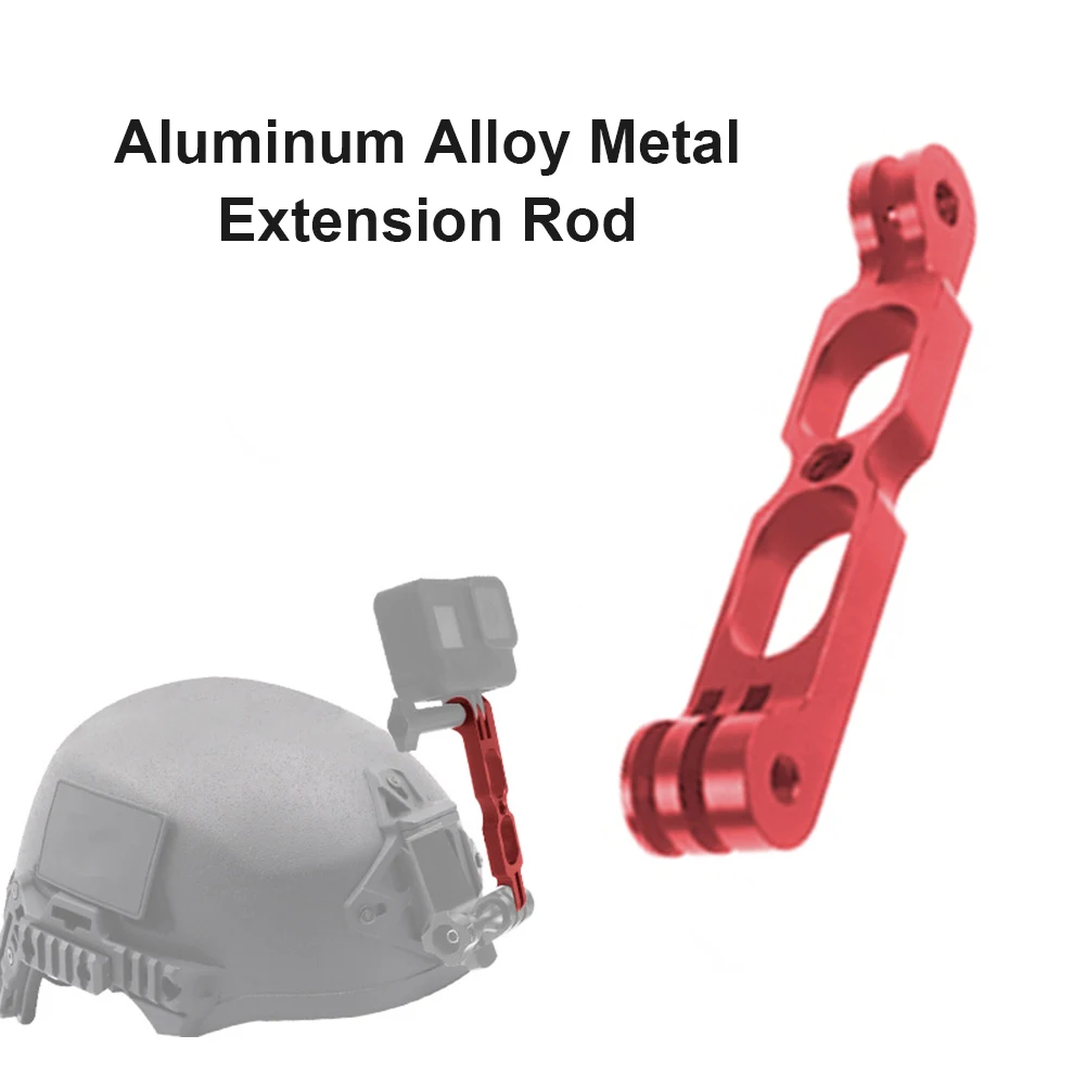 

100/160/200mm Aluminum Tactical Selfie Shooter Extension Arm Helmet Extension Pole Bracket for Gopro Hero 8 Max Insta 360 One X