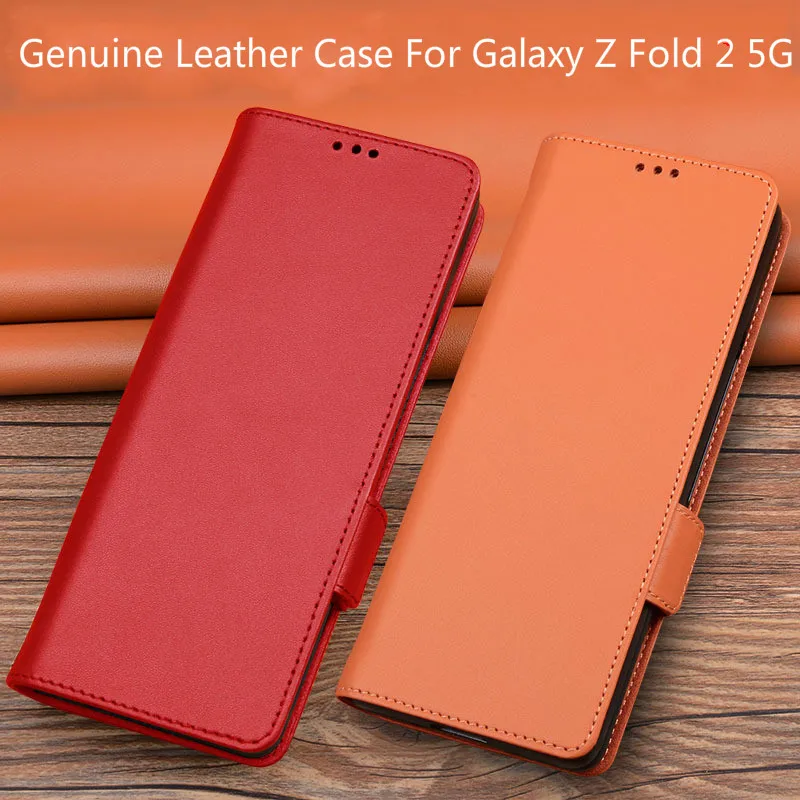 

Чехол из натуральной кожи для gaxlay z fold2 чехол для Galaxy Z Fold2 5G чехол