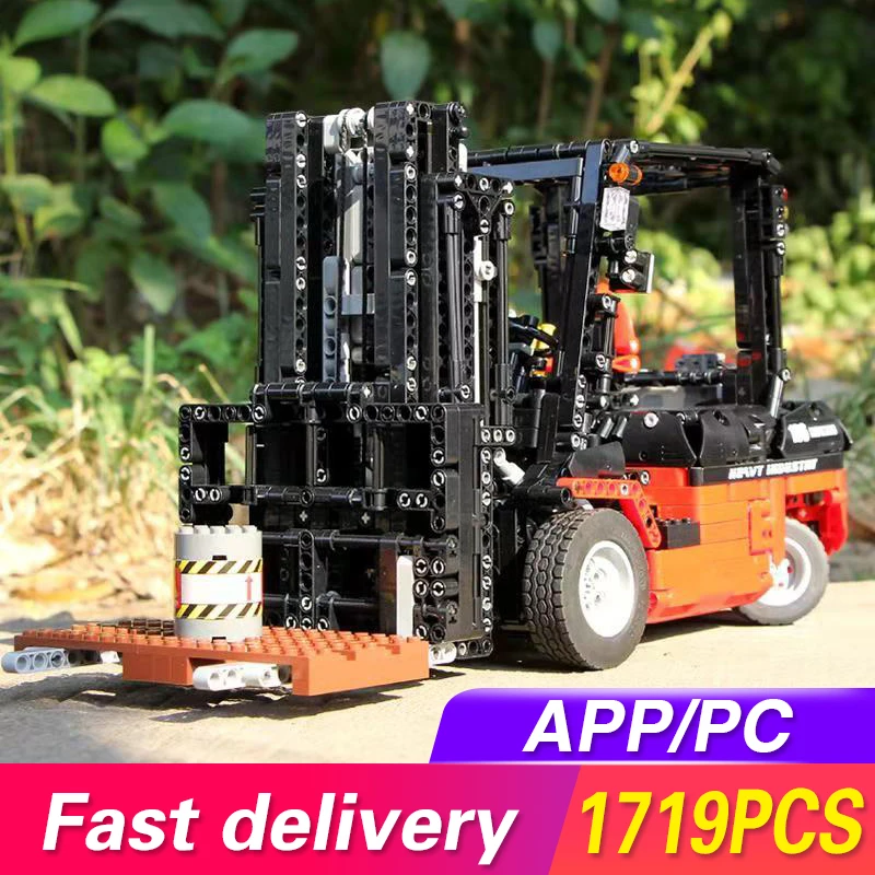 Радиоуправляемый вилочный погрузчик Mould King инженерные автомобили наборы моделей