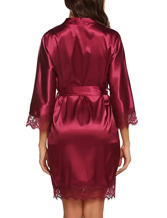 Новинка 2019 г. модные женские халаты Атласный халат ночная рубашка одежда для сна