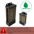 Источник питания 5 В, 12 В, 24 В, трансформаторы 12 В, 24 В, 220 В до 12 В, 5 В, 24 В, внешние трансформаторы водонепроницаемый светодиодный драйвер