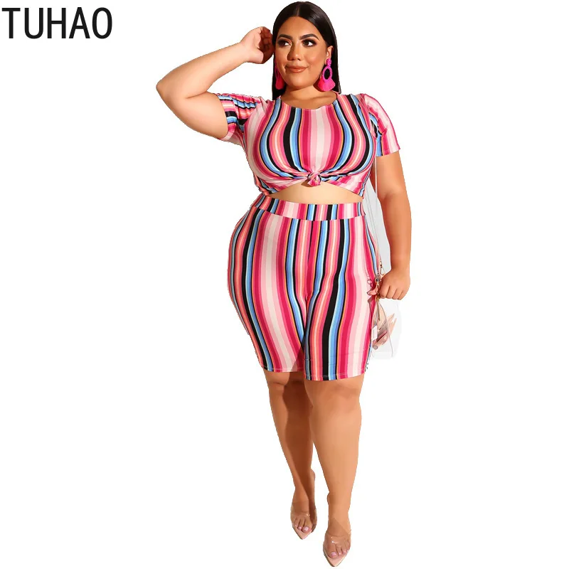 Женский спортивный костюм TUHAO уличная одежда большого размера 5XL 4XL 3XL комплект из