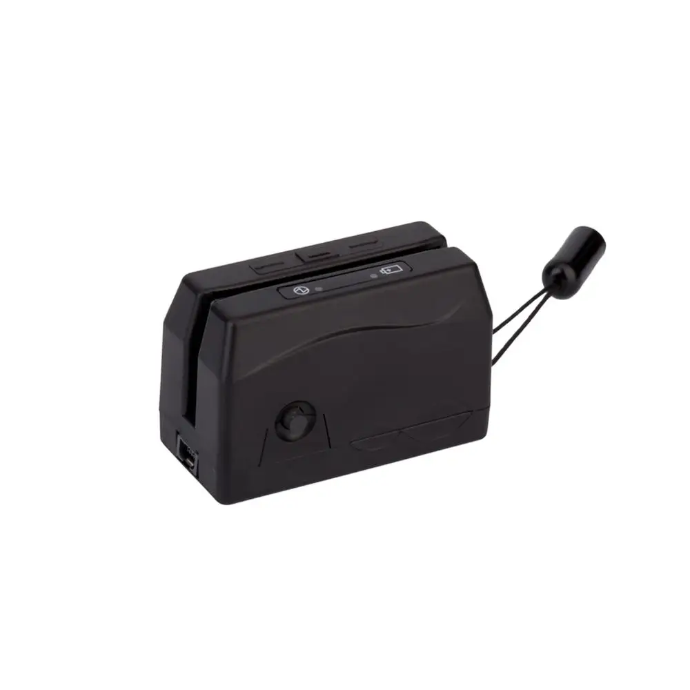 Pаспродажа Переносной мини-300 салфетки считыватель магнитных карт 3 дорожки Hi/короче спереди и длиннее сзади) сборщик данных только окна Применение для...