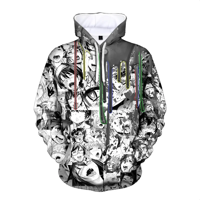 

2020 new Riman large-scale fall/winter long-sleeved pullover 3D printing sportswear home loose large-size hoodie