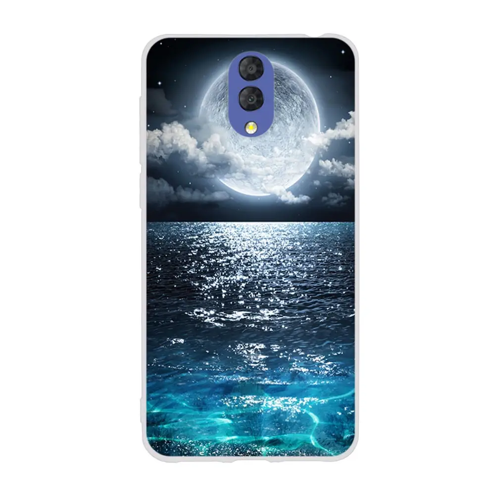 Чехол для Alcatel 3 3L 2019 Ультратонкий Мягкий силиконовый чехол с цветочным рисунком |