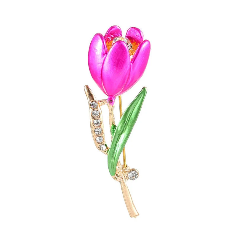 Мода 4 вида цветов Броши декоротивными кристаллами брошь аксессуары для одежды