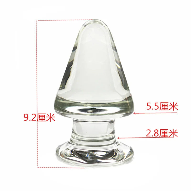 Crystal Glass Big Anal Plug Expander Butt Couples Masturbation Dildo G point Stimulator Adult Sex SexToy | Красота и здоровье