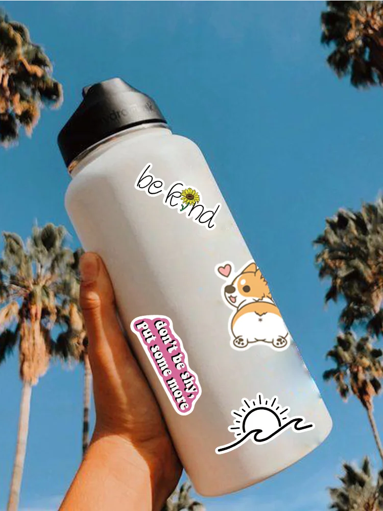 

10/50PCS Pink Cartoon Cute Kawaii Girl Toy Sticker Children Boy Gift Animal Water Cup Laptop Notebook Luggage Water Cup Korea