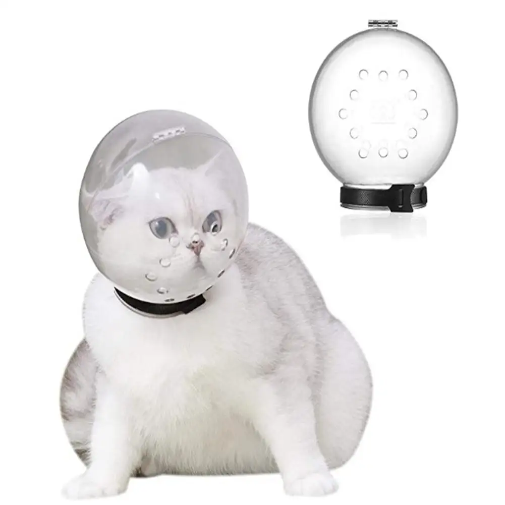 

Регулируемый капюшон, безопасный дышащий чехол на голову для домашних животных, кошек, защита от укусов, защита для рта для кошек, товары для...