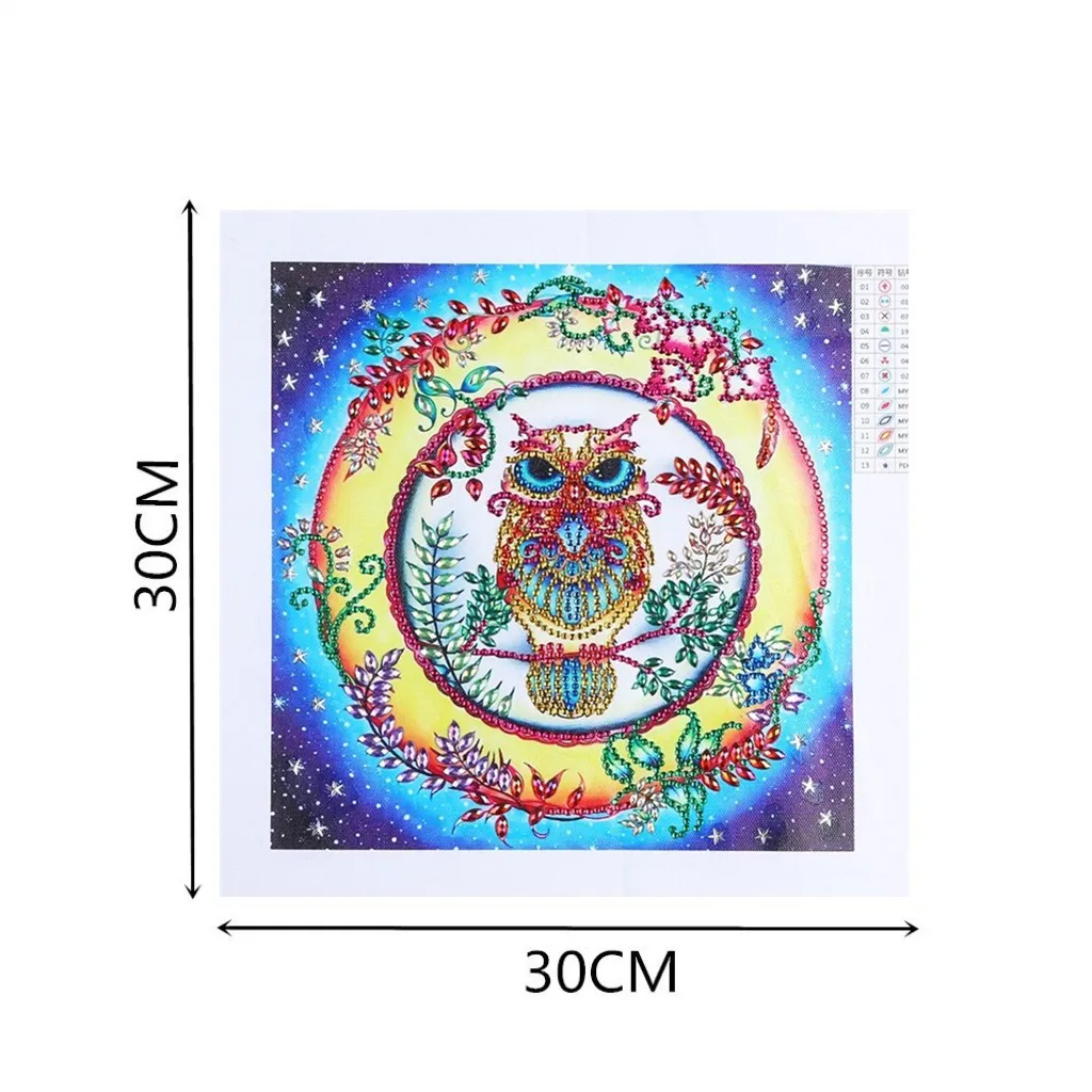 

5D DIY Diamond Painting Mosaic Round Diamond 3D Owl Butterfly Cross Stitch Kit Art Home Decoration Wall Stickers