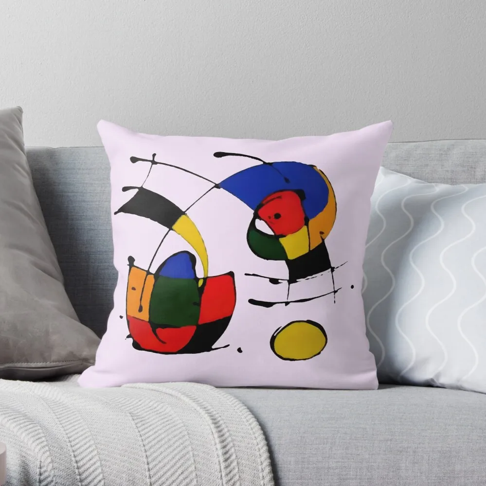 

In The Style of Joan Miro Throw Pillow Customized Hot Sale Luxury Printing 3D Printing Square Pillowcase Throw Pillow Cover