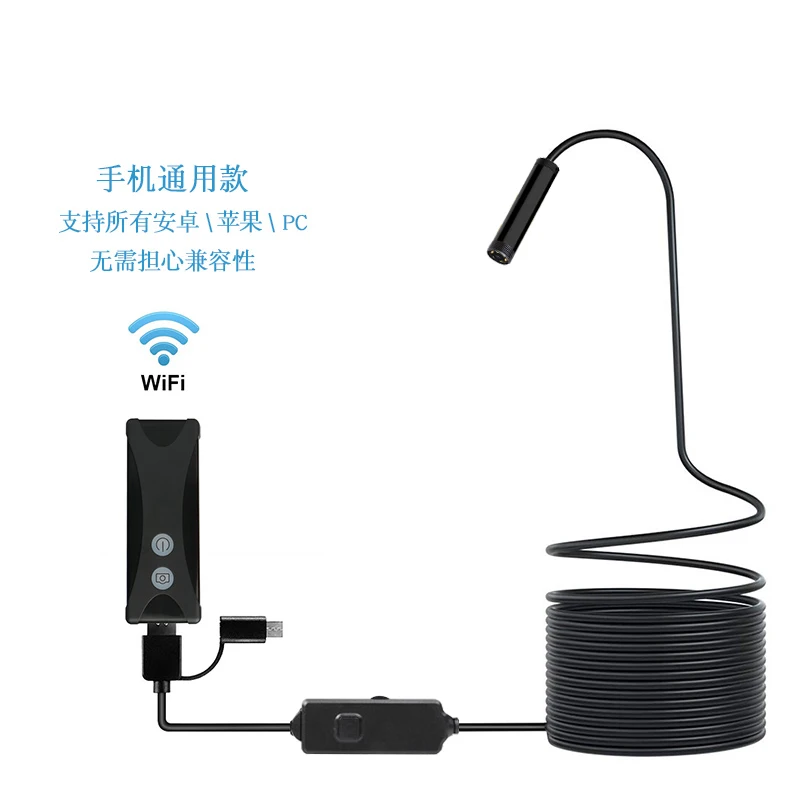 8 мм Usb эндоскоп камера Wifi Беспроводная Водонепроницаемая Инспекционная камера эндоскоп бороскоп для hd Android iphone PC IOS endoskop