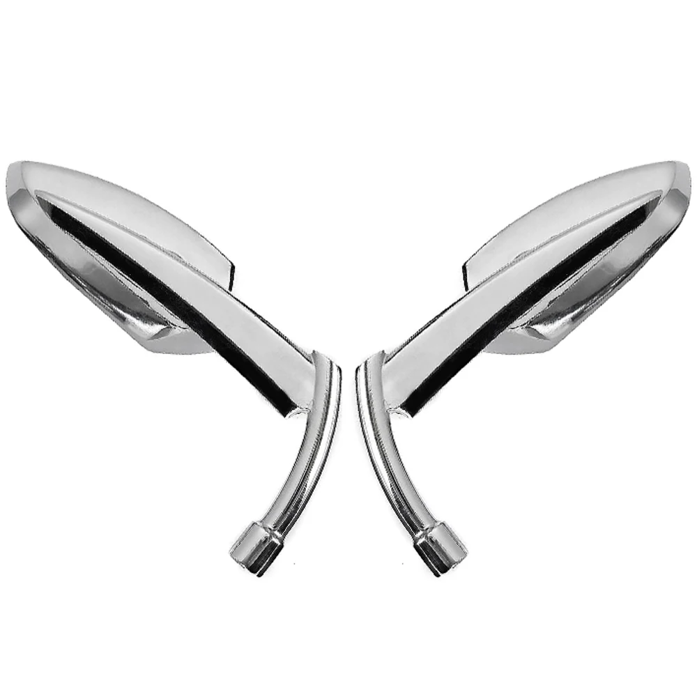 

Chrome 360 °Adjustable Motorcycle Mirrors Rear View Side Mirror Blade Compatible with Touring Sportster Street Road Glide