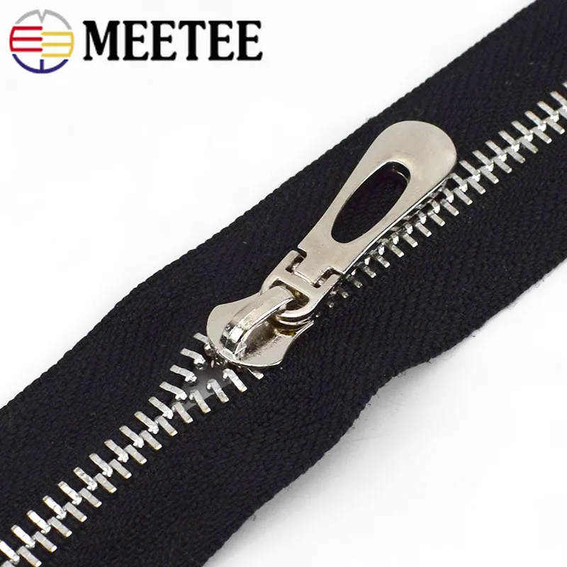 

10pcs Meetee 5# Auto Lock Zipper Sliders for Metal Zippers Wallet Purse Bags Zipper Head Zip Repair Kits DIY Sewing Accessories