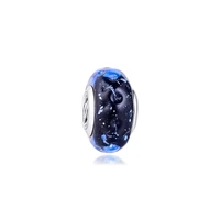 wavy dark blue murano glass ocean charm for 2020 bracelet family bond round beads for jewelry making fashion diy kralen charms