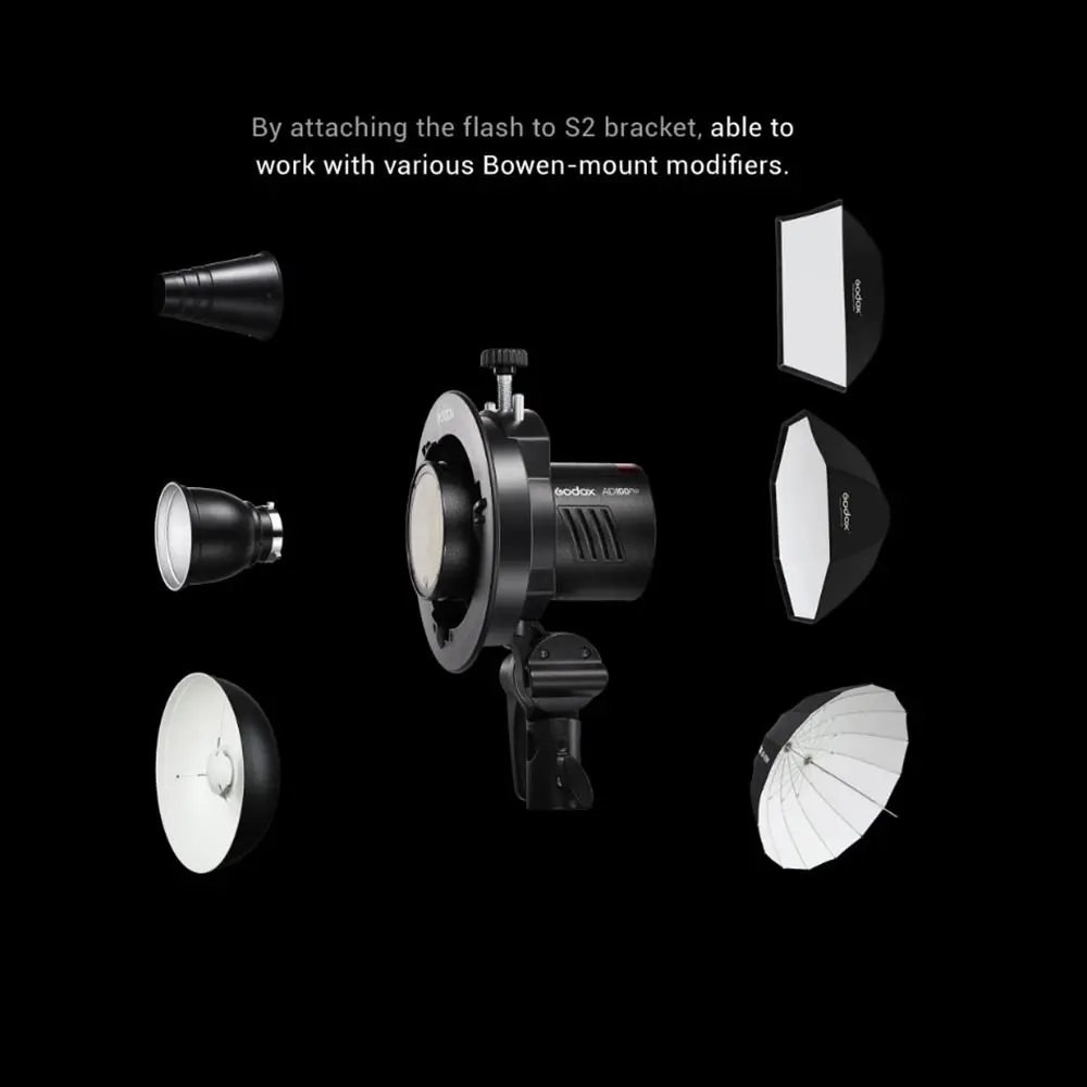 Карманная вспышка Godox AD100 pro 2 4G Беспроводная 100Ws TTL 2600 мАч портативная наружная для
