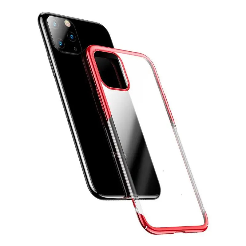 Фиолетовый Для IPhone 11 чехол ультра тонкий резиновый чехол TPU чехол для IPhone 11 Pro Max 11 чехол силиконовый чехол - Цвет: Фиолетовый