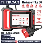 THINKCAR Thinkscan Plus S4 OBD2 автомобильный сканер ECM TCM ABS SRS BCM система ABS SRS DPF Функция сброса Автомобильные диагностические инструменты