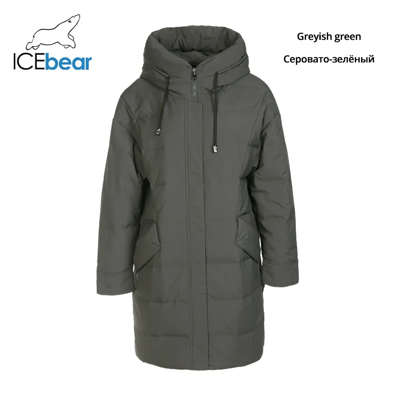 ICEbear Новинка года зимний женский пуховик модная теплая Женская куртка с капюшоном Брендовая женская одежда D4YY83016Y - Цвет: 8440