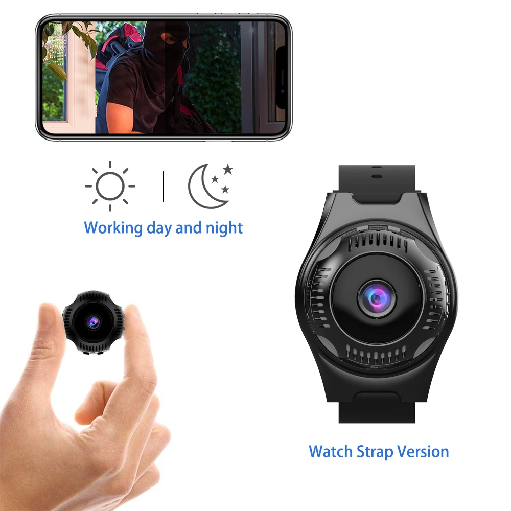 

Mini Wristband Micro Camera Outdoor Sport Recorder Home Life Security Surveillance Cameras Portable Wrist Band Small Monitor Cam