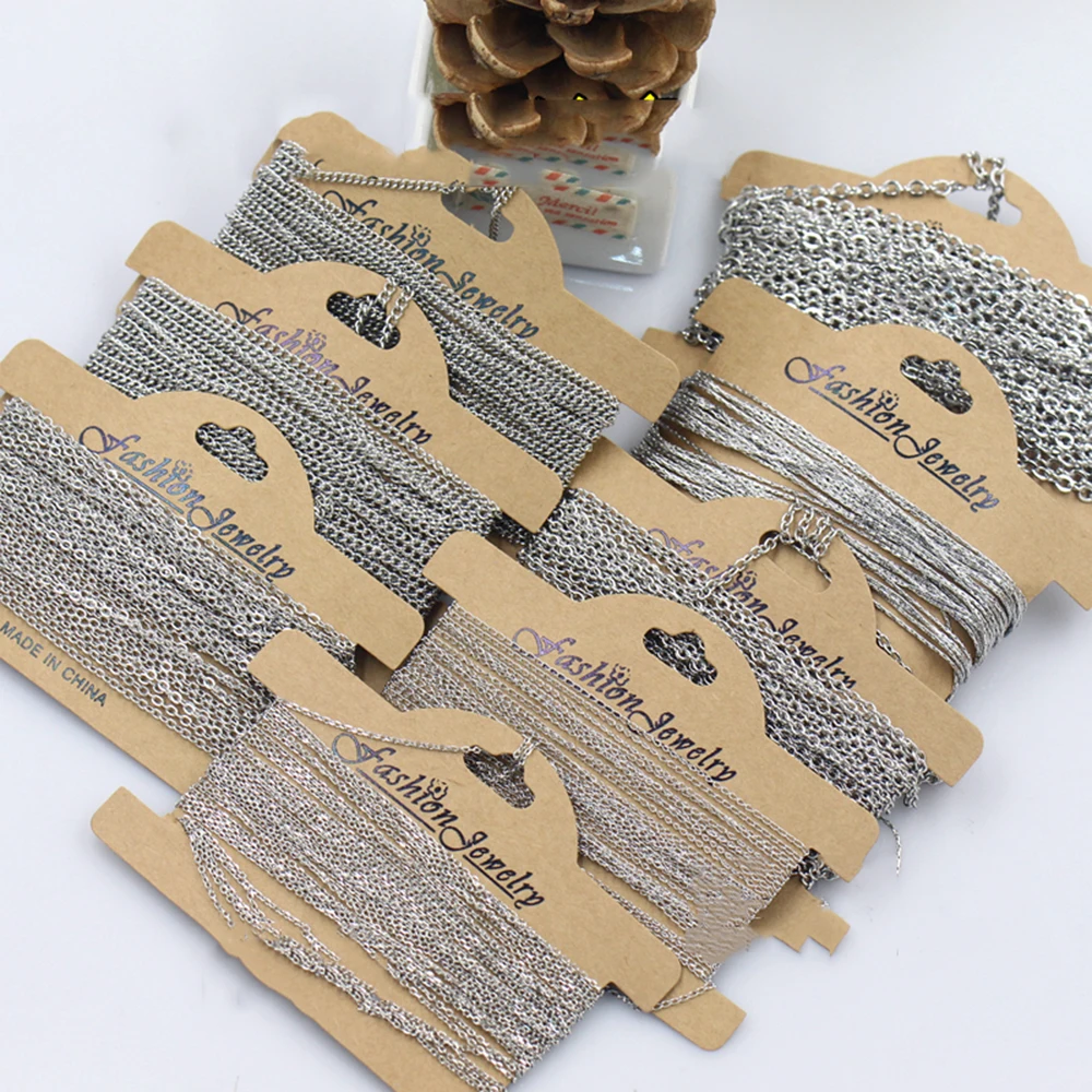 Сварная плоская Крестовая цепочка 5 м из нержавеющей стали 304 Женская O-образной