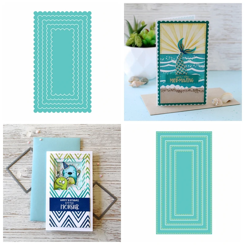 

Мини-штампы для вырезания металла, прямоугольная рамка, сделай сам, для скрапбукинга, для изготовления открыток, трафаретов, новинка 2020