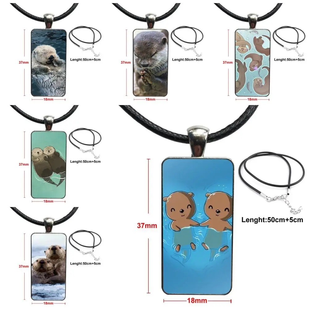 Бисер для детей животное милый ребенок выдра стеклянный кулон ожерелье ручной
