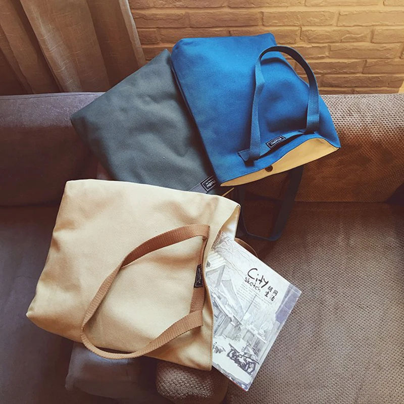 Youda оригинальная одноцветная Холщовая Сумка для покупок классический стиль