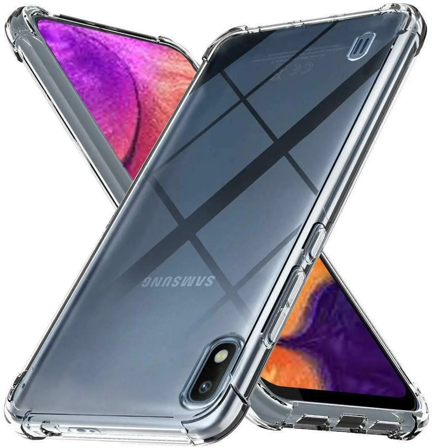 Кристальный мягкий чехол для samsung Galaxy A20e силиконовый A20s усиленный угловой бампер