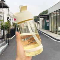 new sale 550ml plastic straw cup my cute water bottles sports for summer kids adult portable anti wrestling hand held water cup
