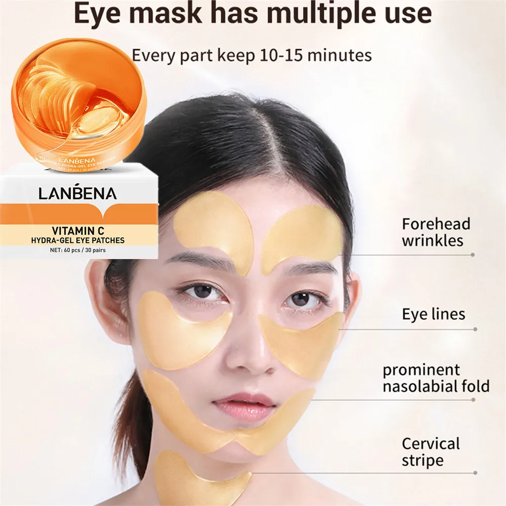 

LANBENA Eye Mask Collagen Eye Patch Skin Care Hyaluronic Acid Gel Moisturizing Retinol Anti Aging Remove Dark Circles Eye Bag