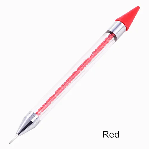 1pc Red Pencil Высокое качество, цветные хрустальные карандаши, стразы для дизайна ногтей, инструменты для самостоятельной сборки одежды, бусинки, алмазные карандаши B1287 - Цвет: 1pc Red Pencil