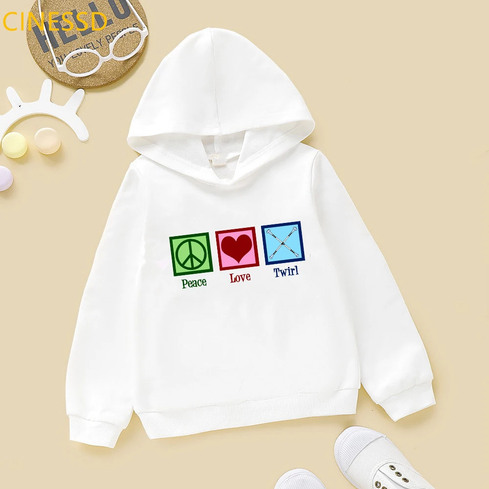 

Милые детские толстовки с капюшоном, свитшот с надписью «летучая мышь», гимнастическая дизайнерская Толстовка для девочек, детские толстовки с длинными рукавами и надписью «Love Twirling»