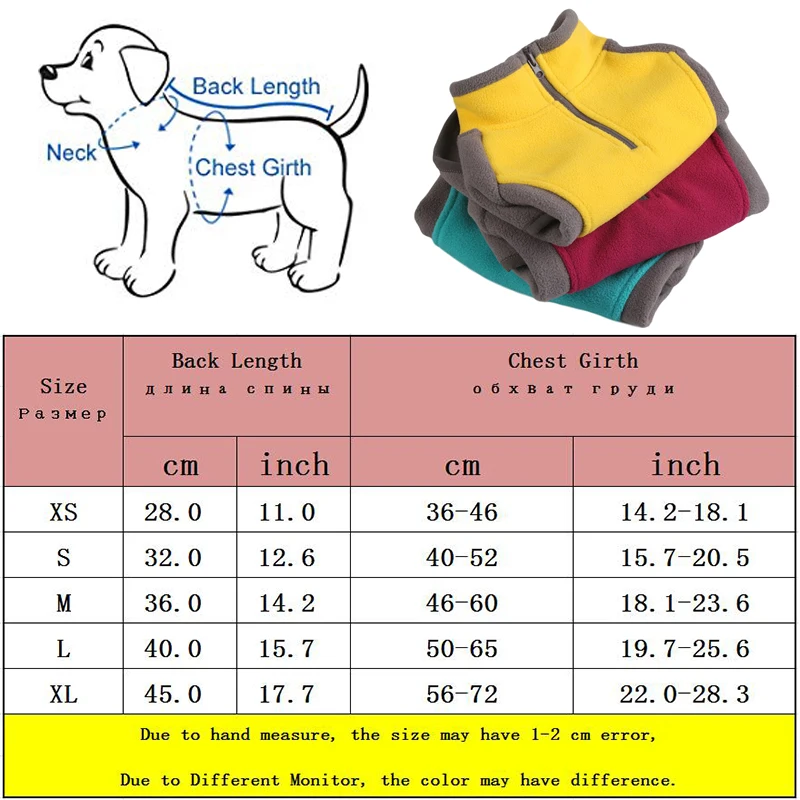 

Super Stretch Fleece Pet Dog Clothes For Small Medium Dogs Winter Puppy Dog Sweatshirt French Bulldog Coat Chihuahua Pug Outfits