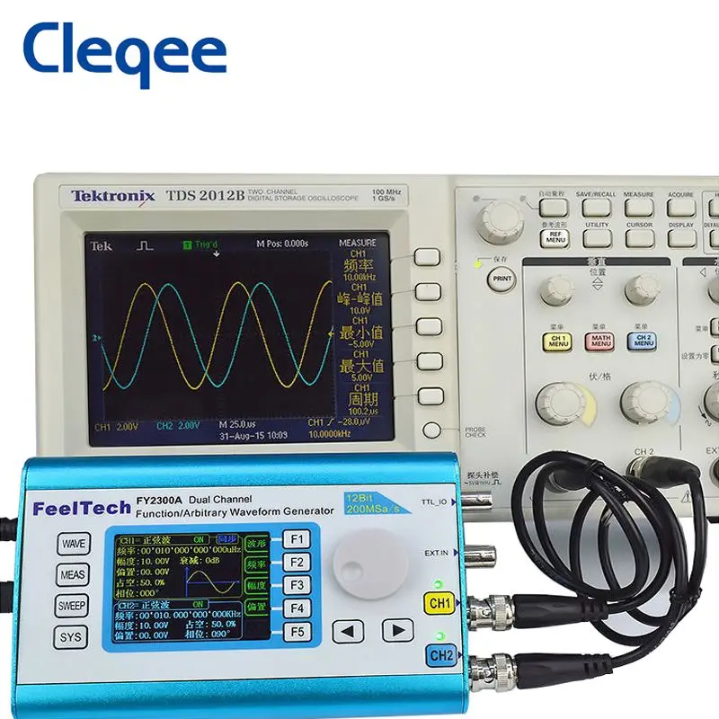FY2300 20MHz DDS Dual Channel Signal Generator Arbitrary Waveform Sampling Rate 200MSa/s 100MHz Frequency meter | Инструменты