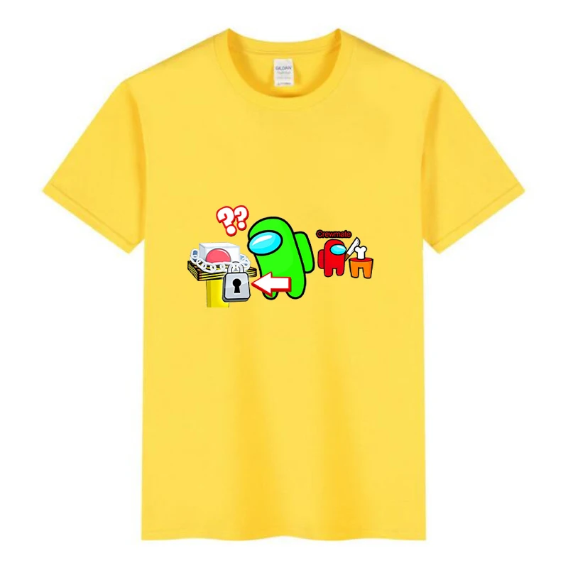 

Game Between us Boys T-Shirt Funny Printing Graphic Kid Tops 3-12 Years Children Tops Summer Tee Short Sleeve Cartoon Shirts